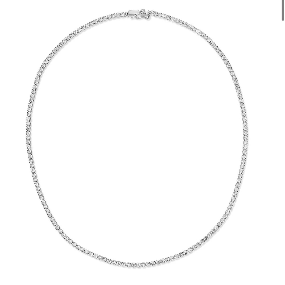 LUV AJ Silver Tennis Necklace